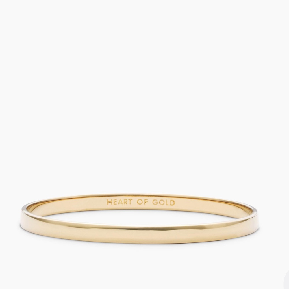 Kate Spade heart of gold engraved bangle